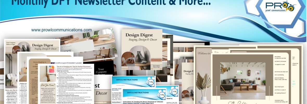 DFY Monthly Newsletter Content & Templates